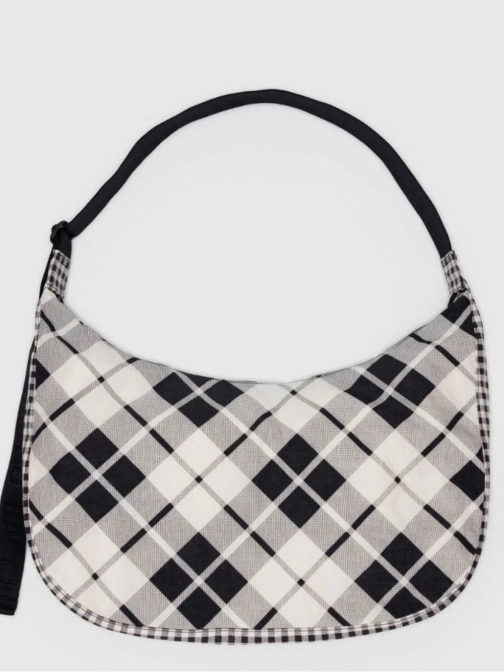 NWT Baggu Large Crescent Bag-Mixed Plaid